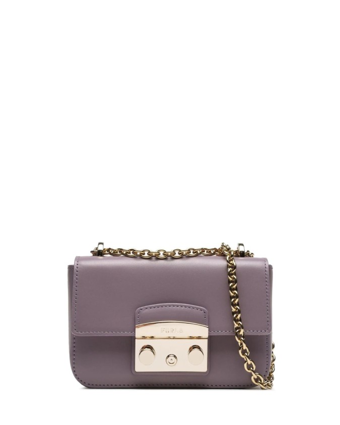Furla - Borsa a tracolla in pelle con patta Mini Metropolis