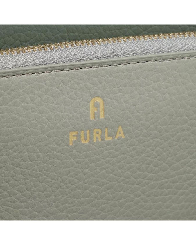 Furla - Borsa a tracolla in pelle bicolore mini Camelia