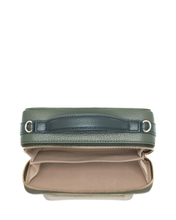 Furla - Borsa a tracolla in pelle bicolore mini Camelia