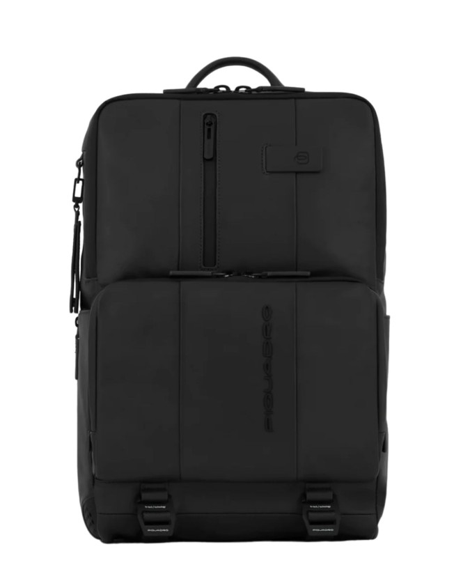 Piquadro - Zaino in pelle porta pc 15,6" con schienale