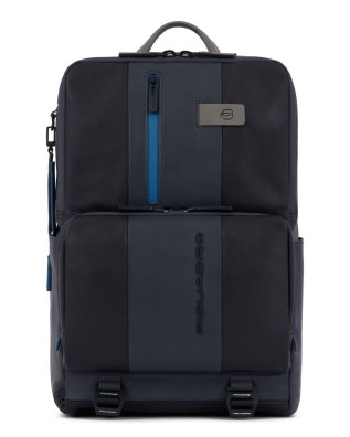Piquadro - Zaino in pelle porta pc 15,6" con schienale