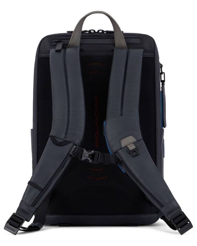 Piquadro - Zaino in pelle porta pc 15,6" con schienale