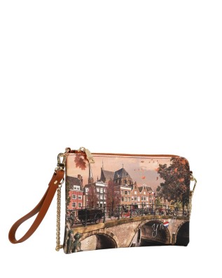 Ynot - Clutch a tracolla in ecopelle stampata Yesbag 2