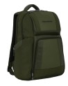 Piquadro - Zaino uomo in pelle e tessuto riciclato porta pc