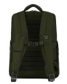 Piquadro - Zaino uomo in pelle e tessuto riciclato porta pc