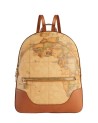 Alviero Martini Prima Classe - Zaino tre tasche in tessuto stampa Geo Classic