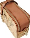 Alviero Martini Prima Classe - Borsa piccola a tracolla in tessuto goffrato Geo Classic