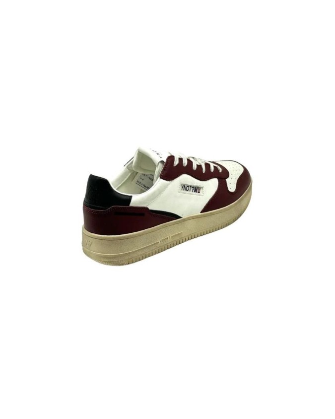 Ynot - Sneakers uomo basse in pelle bordeaux New York