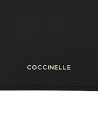 Coccinelle - Portafoglio donna piccolo con patta in pelle Metallic Soft