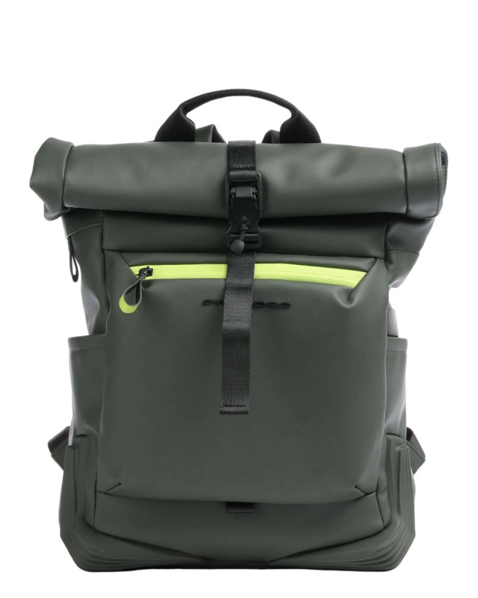 Piquadro - Zaino Roll-Top Porta Pc 15.6'' in Tessuto