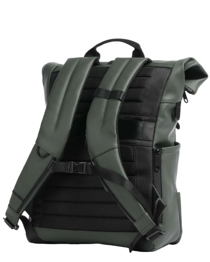  Piquadro - Zaino Roll-Top Porta Pc 15.6'' in Tessuto