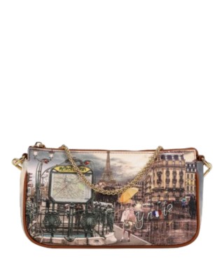 Ynot - Borsa a spalla squadrata in ecopelle stampata Yesbag 2