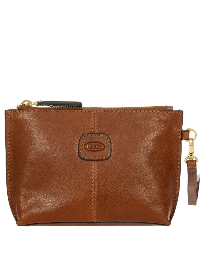 Bric's - Volterra leather pouch with removable handle