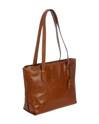 Bric's - Borsa shopping in pelle con doppio manico Volterra 2