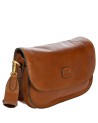  Bric's - Borsa a spalla con doppio scomparto in pelle Volterra