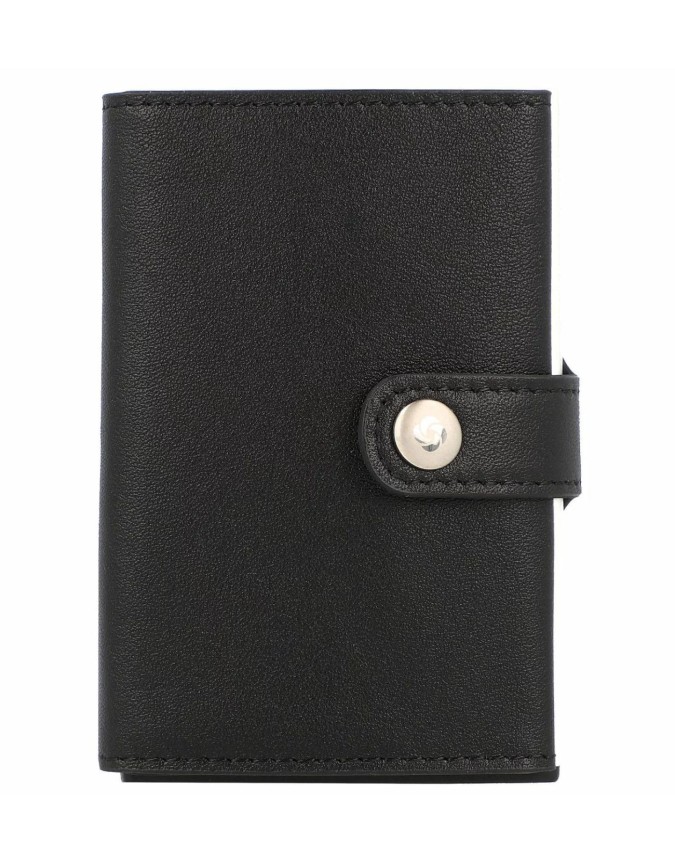  Samsonite - Porta carte di credito in pelle e alluminio Alu Fit