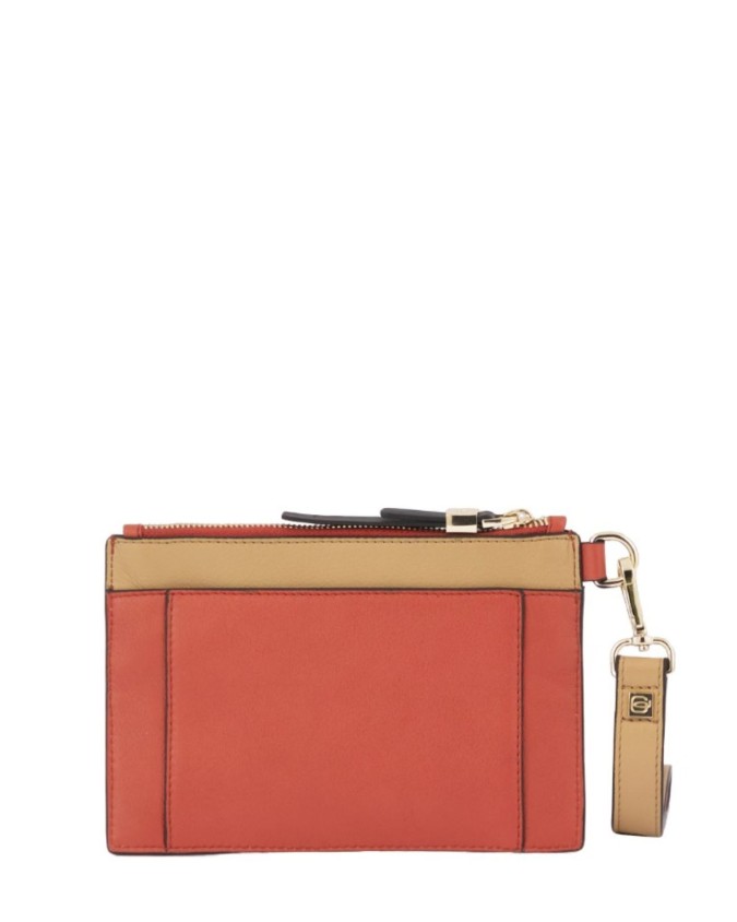 Piquadro - Damen-Clutch aus Leder mit...