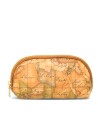Alviero Martini Prima Classe - Pochette portatutto piccola in tessuto stampato Geo Classic