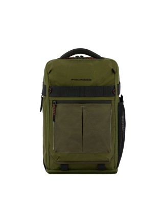  Piquadro - Zaino da bici in tessuto riciclato porta pc 15.6''