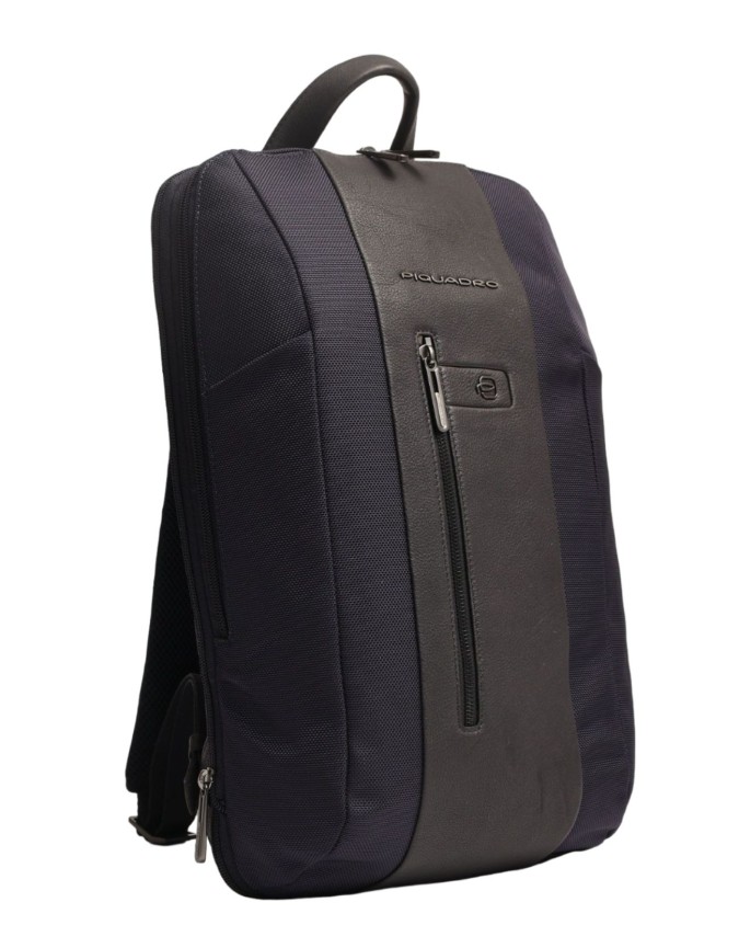 Piquadro - Slim fabric and leather...