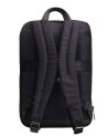 Piquadro - Slim fabric and leather backpack with expandable compartment for a 15.6-inch laptop