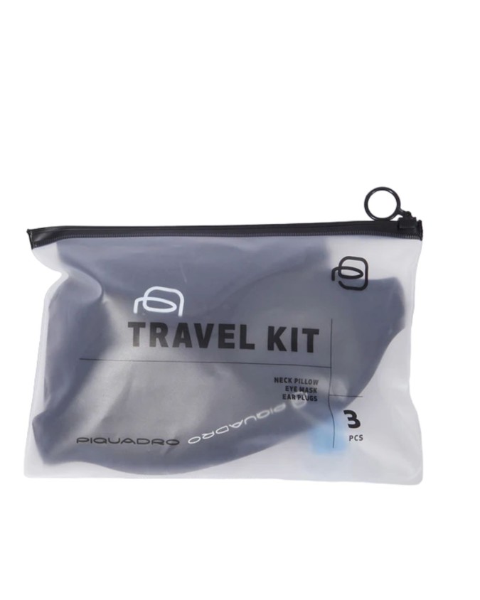 Piquadro - Set da viaggio con cuscino gonfiabile per il collo