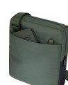 Piquadro - Borsello uomo in pelle e tessuto riciclato porta