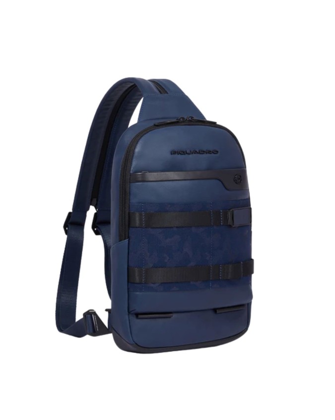  Piquadro - Monospalla in pelle per ipad® portabile a zaino