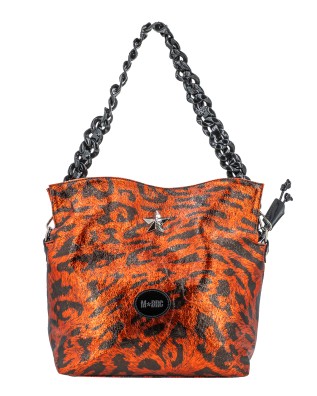 MBRC - Borsa shopper in pelle piccola con doppio manico Leo