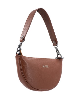 MBRC - Borsa a spalla in pelle con pochette aggiuntiva Duble