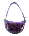 MBRC - Borsa a spalla in pelle con pochette aggiuntiva Duble