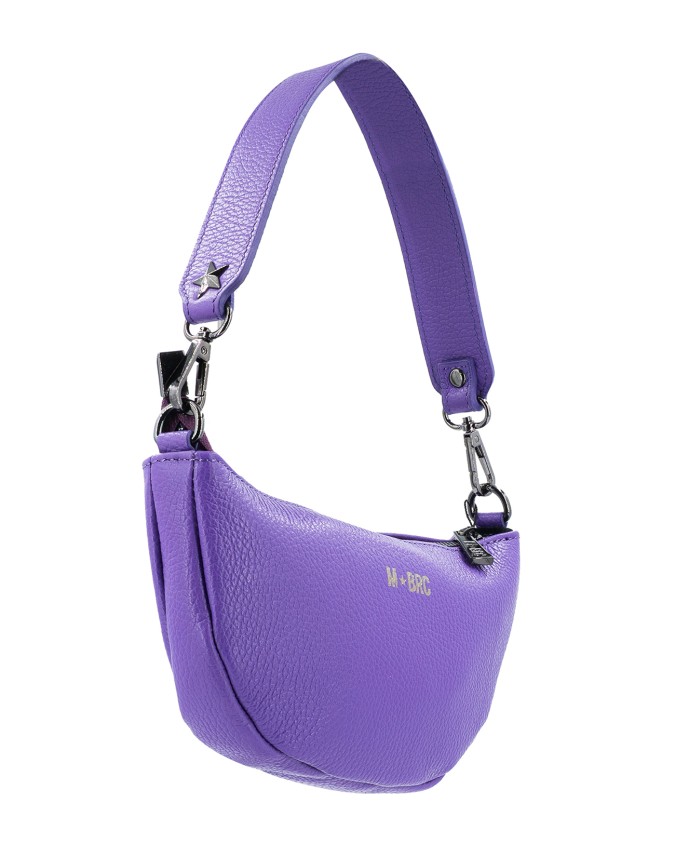 MBRC - Borsa a spalla in pelle con pochette aggiuntiva Duble