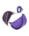 MBRC - Borsa a spalla in pelle con pochette aggiuntiva Duble