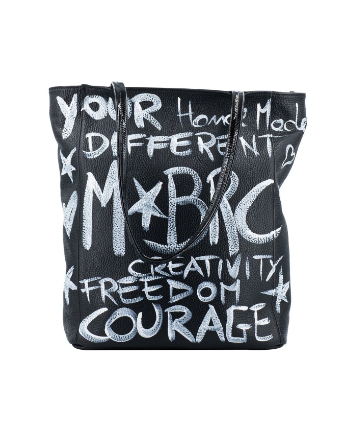 MBRC - Borsa shopper in pelle dipinta a mano Symbol