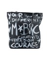 MBRC - Borsa shopper in pelle dipinta a mano Symbol