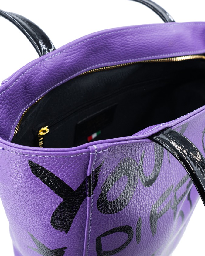 MBRC - Borsa shopper in pelle dipinta a mano Symbol