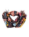  M*BRC - Sciarpa donna in tessuto con frange Fantasy