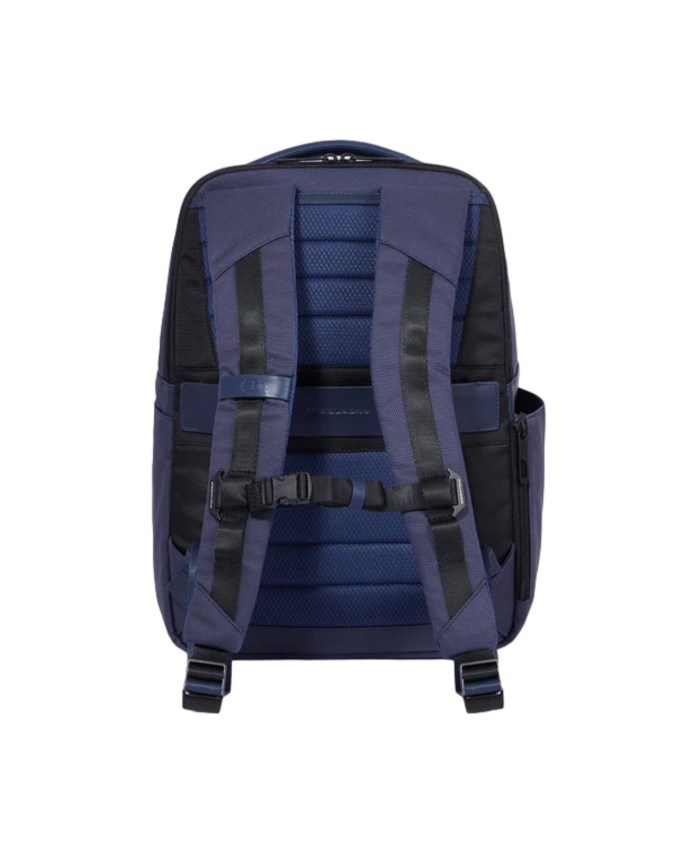 Piquadro - Zaino uomo porta pc 14'' in pelle e tessuto FX