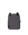 Piquadro - Borsello uomo in pelle e tessuto riciclato porta iPad 10,2''Air 10,9''Pro 11''