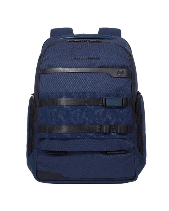 Piquadro - Herrenrucksack aus Leder und FX-Stoff für einen