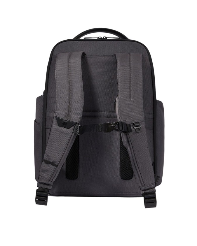 Piquadro - Zaino fast-check porta pc 15.6'' e iPad® Pro 11'' in pelle e tessuto