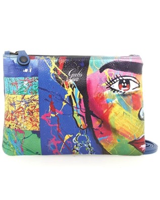 Gabs - Pochette donna in pelle Tg M Stampa Trip