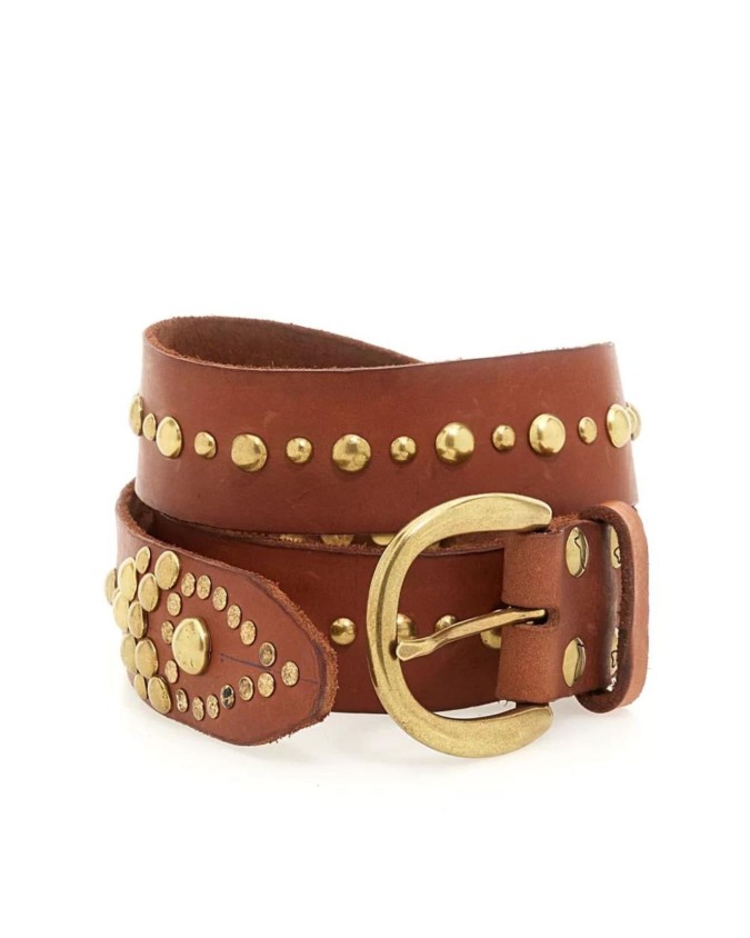 Campomaggi  - Cintura donna in pelle con borchie Glam