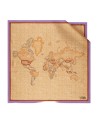 Alviero Martini Prima Classe – Seidenschal mit Geo Classic-Muster und Markenlogo
