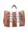 Manikomio Design - Borsa a mano grande in pelle  Aviator's Kit Bag con tracolla