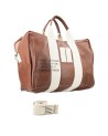 Manikomio Design - Borsa a mano grande in pelle  Aviator's Kit Bag con tracolla