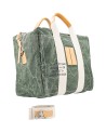 Manikomio Design - Borsa a mano grande in cotone Aviator's Kit Bag con tracolla