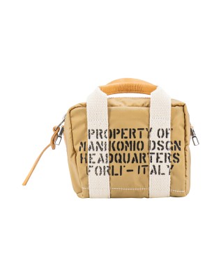 Manikomio Design - Borsa a mano Mini con tracolla in nylon Aviator's Kit Bag