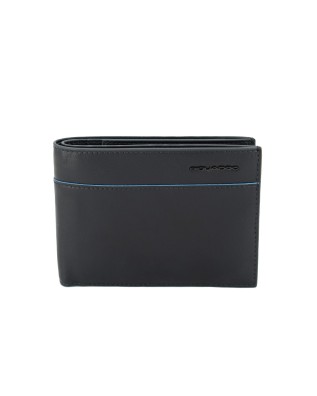 Piquadro - Portafoglio da uomo con quattro tasche laterali Blue Square Revamp
