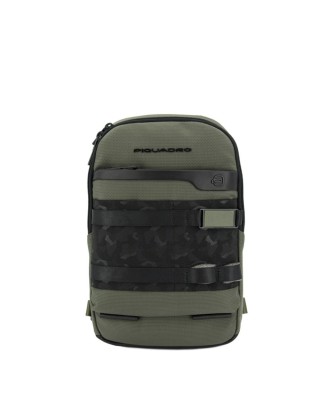  Piquadro - Monospalla in pelle per ipad® portabile a zaino